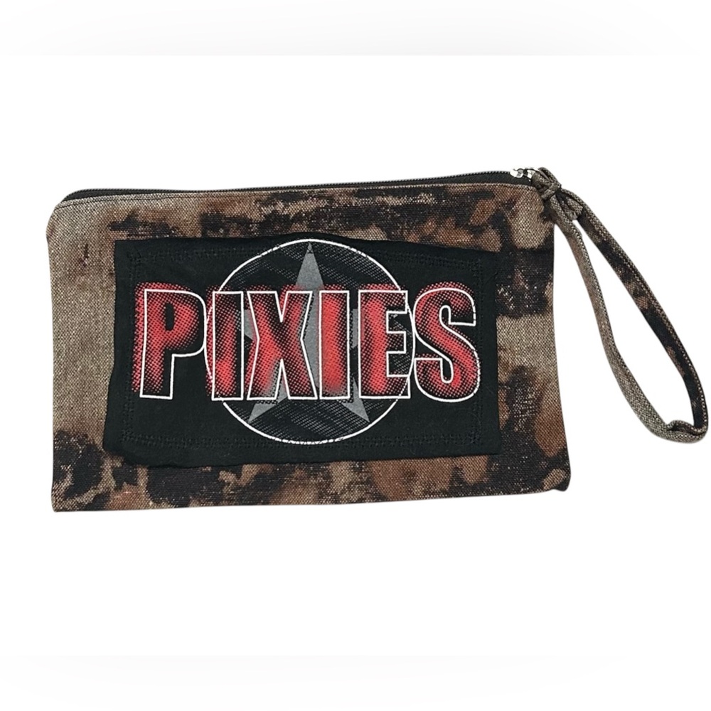 PIXIES canvas zipper pouch bag custom ONE OF A KIND creation by Rachelle